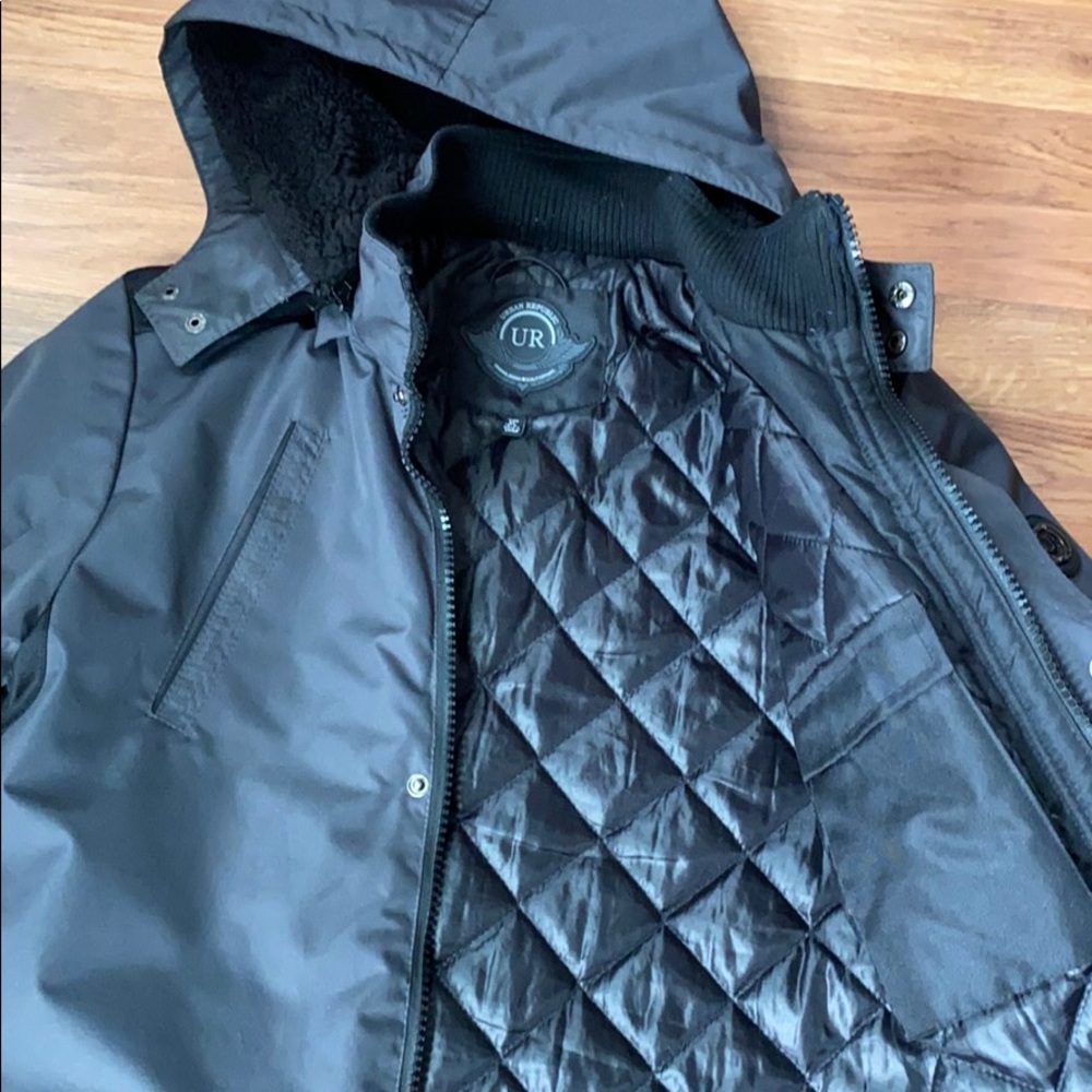 Urban Republic NWOT, boys XL gray coat with hood and pockets - Picture 7 of 13